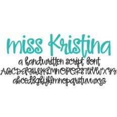 miss kristina font