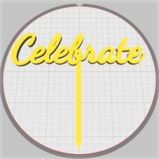 celebrate cake stick