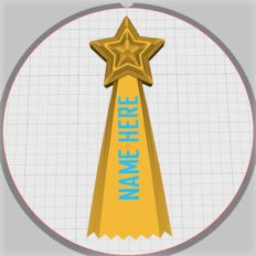 customizable shooting star hanger
