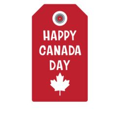 happy canada day tag