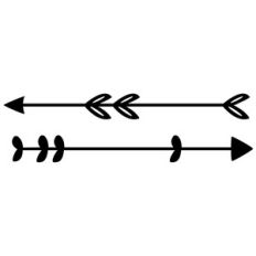 2 cute drawn arrows