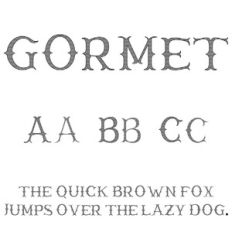 cg gormet font