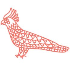 papercut cockatoo bird