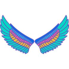 colorful wings