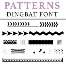 patterns dingbat font