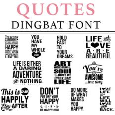 quotes dingbat font