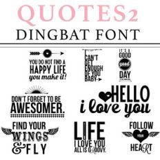quotes 2 dingbat font