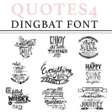 quotes 4 dingbat font