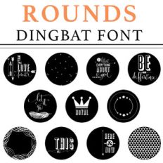 rounds dingbat font