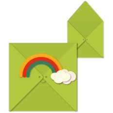 envelope rainbow for box card