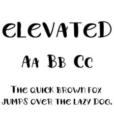 cg elevated font