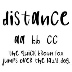 cg distance font