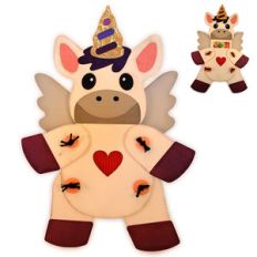 unicorn button jointed figure