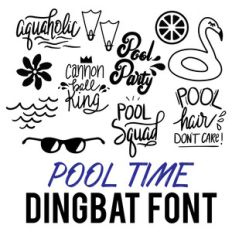 pool time dingbat font
