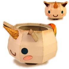 unicorn 3d mug gift container