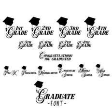 graduate dingbat font