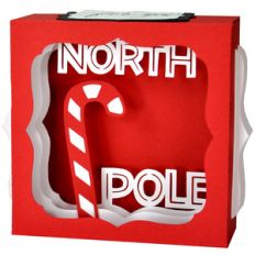 north pole gift card box
