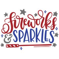 fireworks and sparkles