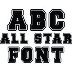 all star font