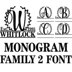 monogram family 2 font