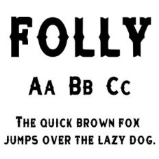 cg folly font