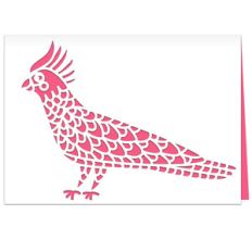 cockatoo exotic bird card