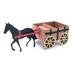 3d horse and cart