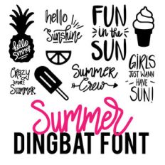 summer dingbat font