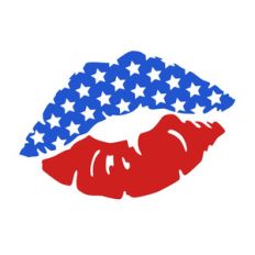 patriotic kiss
