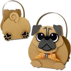 pug dog basket