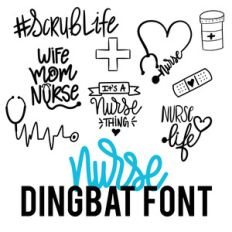 nurse dingbat font