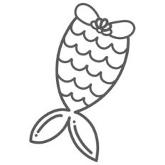 mermaid tail doodle