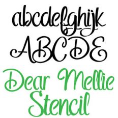 zp dear mellie stencil