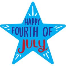 happy fourth of july star