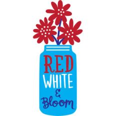 red white and bloom