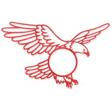 american eagle monogram frame