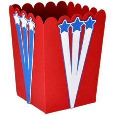 stars and stripes popcorn treat box