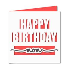 happy birthday mom card