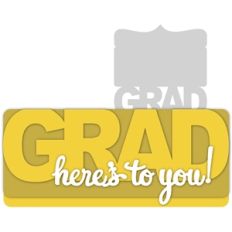 grad-here's to you card kit