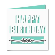 happy birthday son card