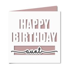happy birthday brother aunt card