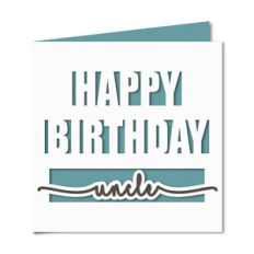 happy birthday uncle card