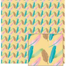 feathers on gold pattern