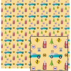 road trip on gold pattern