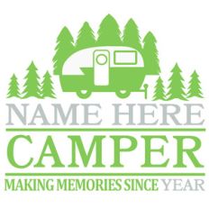 custom camper sign