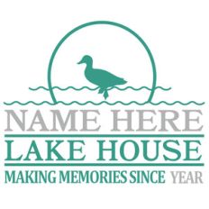 custom lake house sign