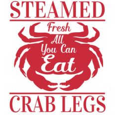 crab legs sign