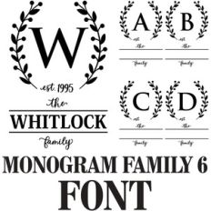 monogram family 6