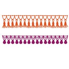 moroccan tassel and pompom borders