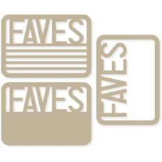 'faves' 4x6 life cards